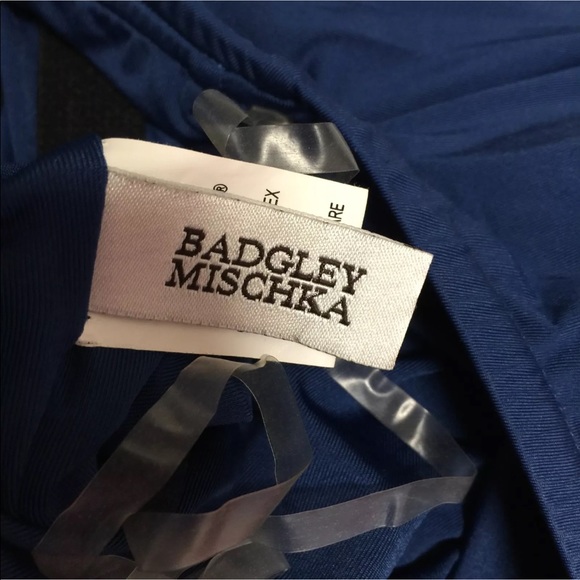 Badgley Mischka Beaded One Shoulder Swimsuit. NWOT - Picture 6 of 8